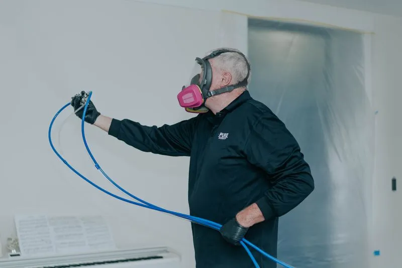 Protective antimicrobial coating application in a Pueblo, CO home